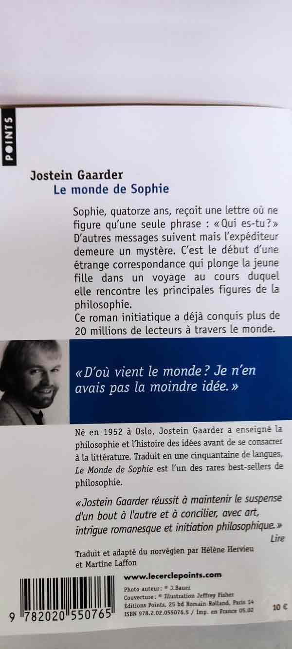 Le monde de Sophie : livres pas cher d'occasion, de seconde main de l'association Lire et Créer