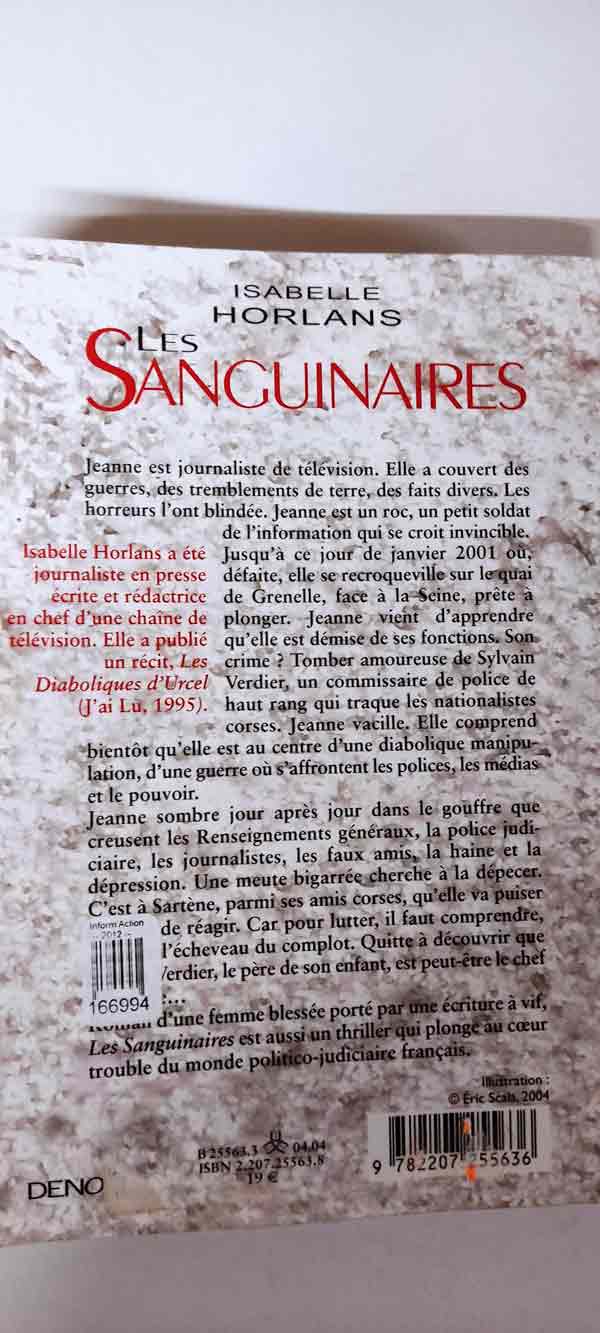 Les sanguinaires : livres pas cher d'occasion, de seconde main de l'association Lire et Créer