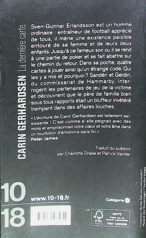 La dernière carte : livres pas cher d'occasion, de seconde main de l'association Lire et Créer