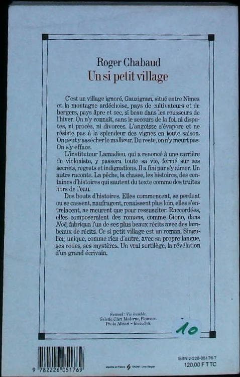 Un si petit village : livres pas cher d'occasion, de seconde main de l'association Lire et Créer
