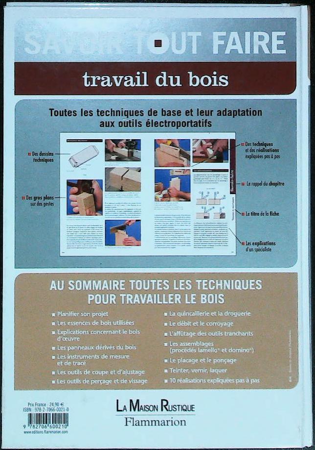 Savoir tout faire - travail du bois : livres pas cher d'occasion, de seconde main de l'association Lire et Créer