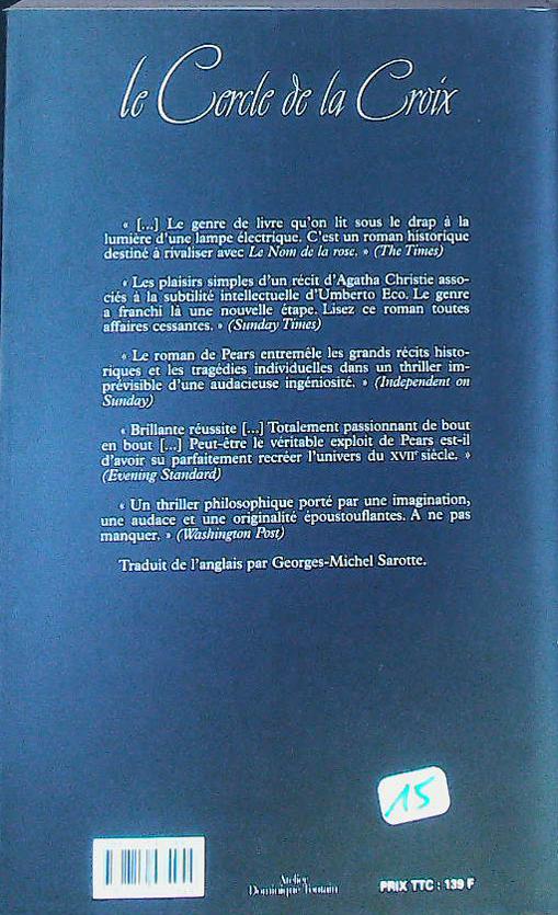 Le cercle de la croix : livres pas cher d'occasion, de seconde main de l'association Lire et Créer