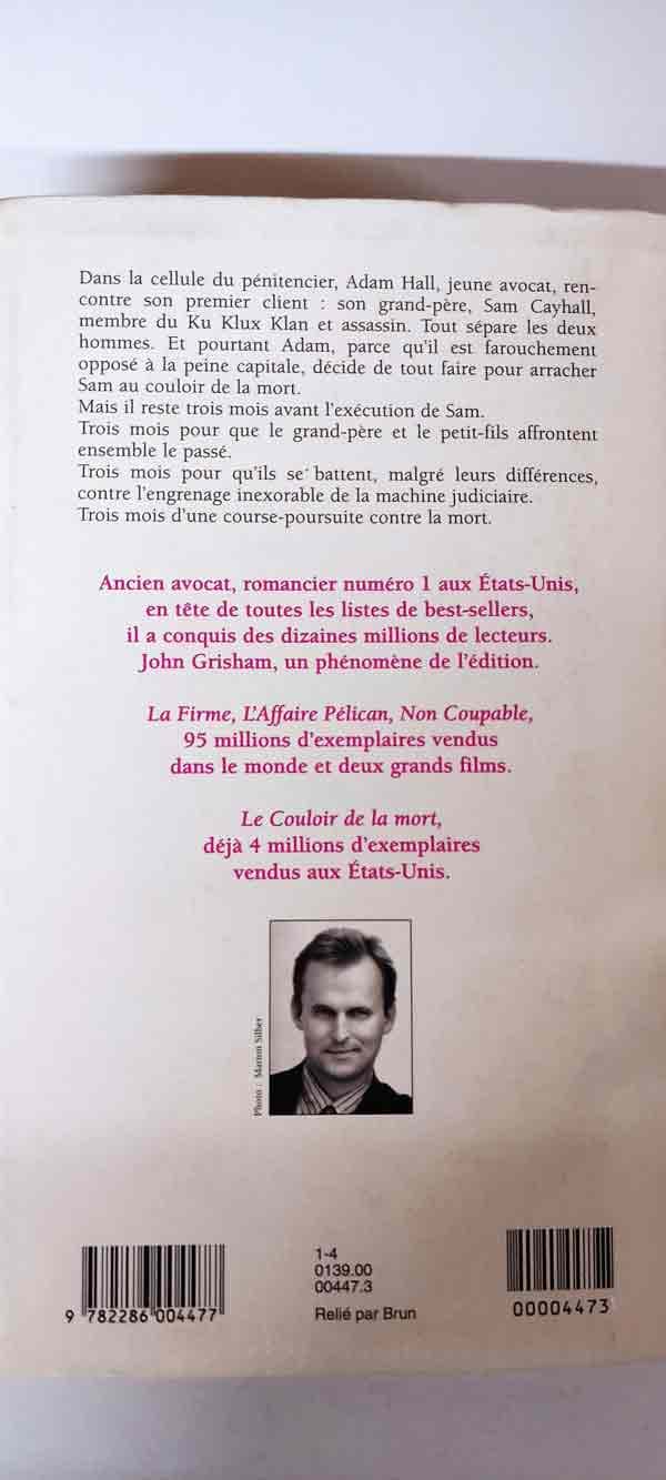 Le couloir de la mort : livres pas cher d'occasion, de seconde main de l'association Lire et Créer