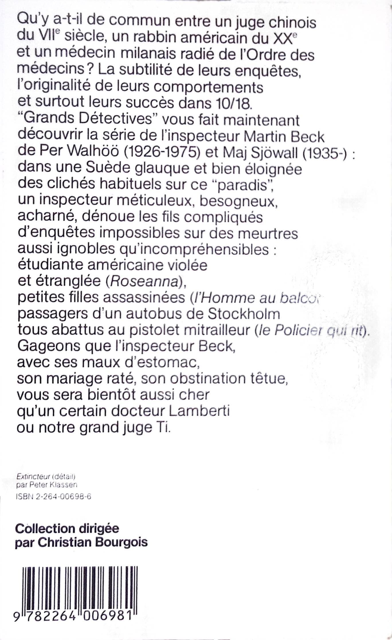 Roseanna les enquêtes de l'inspecteur BECK : livres pas cher d'occasion, de seconde main de l'association Lire et Créer