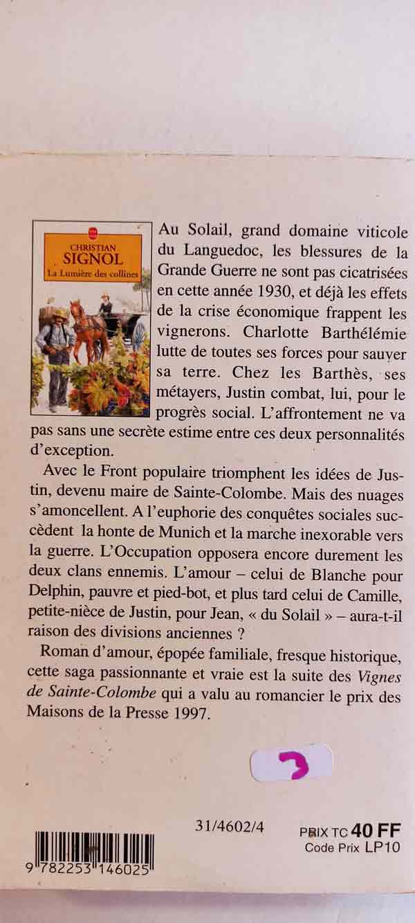 La lumière des collines : livres pas cher d'occasion, de seconde main de l'association Lire et Créer