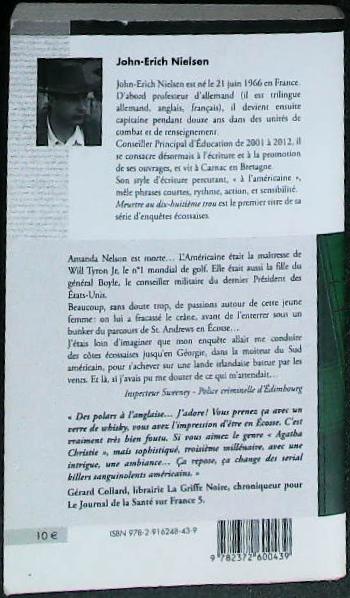 Meurtre au dix-huitième trou : livres pas cher d'occasion, de seconde main de l'association Lire et Créer
