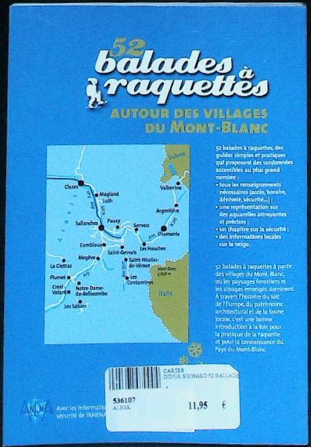 52 balades à raquettes: autour des villages du Mont-Blanc : livres pas cher d'occasion, de seconde main de l'association Lire et Créer