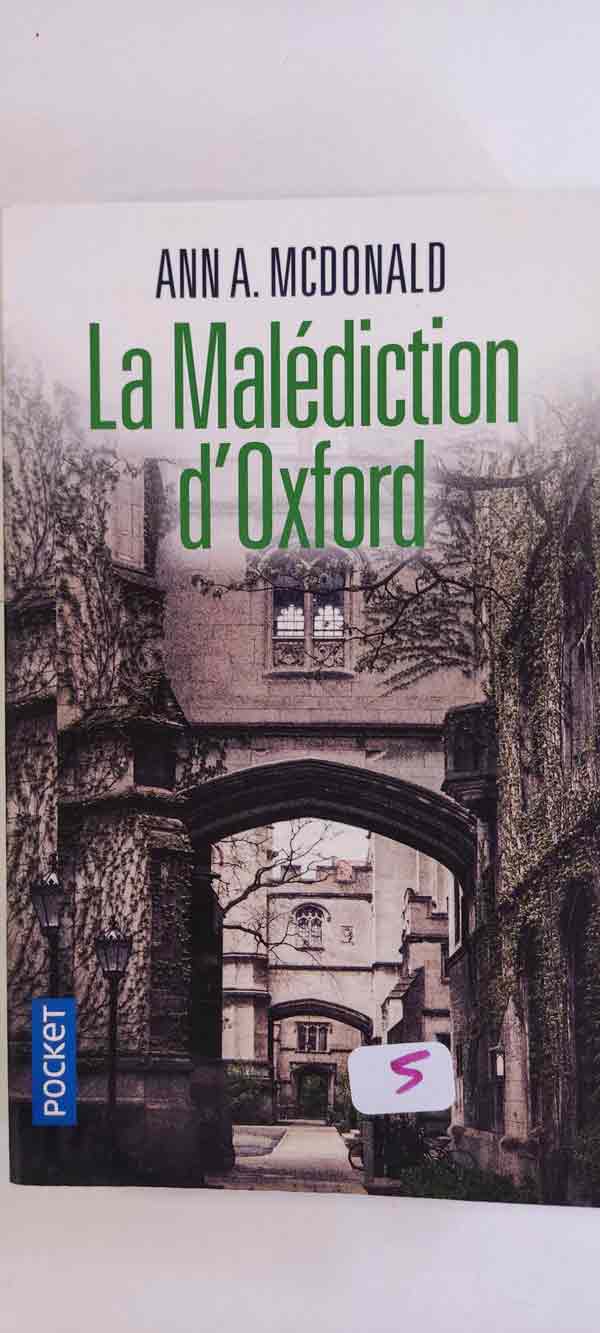La malédiction d'Oxford : livres pas cher d'occasion, de seconde main de l'association Lire et Créer