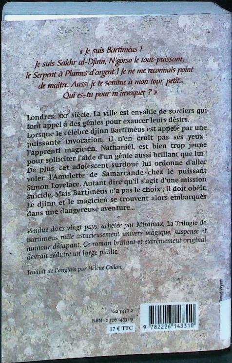 LA TRILOGIE DE BARTIMÉUS: L'amulette de Samarcande : livres pas cher d'occasion, de seconde main de l'association Lire et Créer