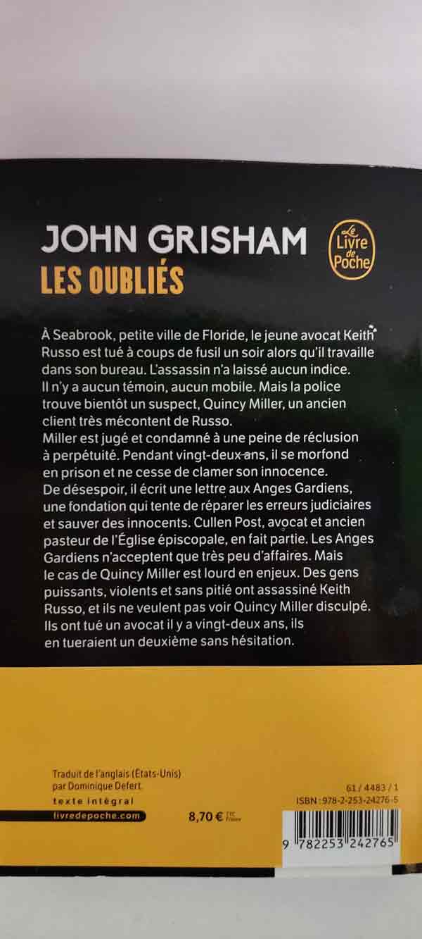 Les oubliés : livres pas cher d'occasion, de seconde main de l'association Lire et Créer