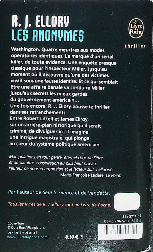 Les anonymes : livres pas cher d'occasion, de seconde main de l'association Lire et Créer
