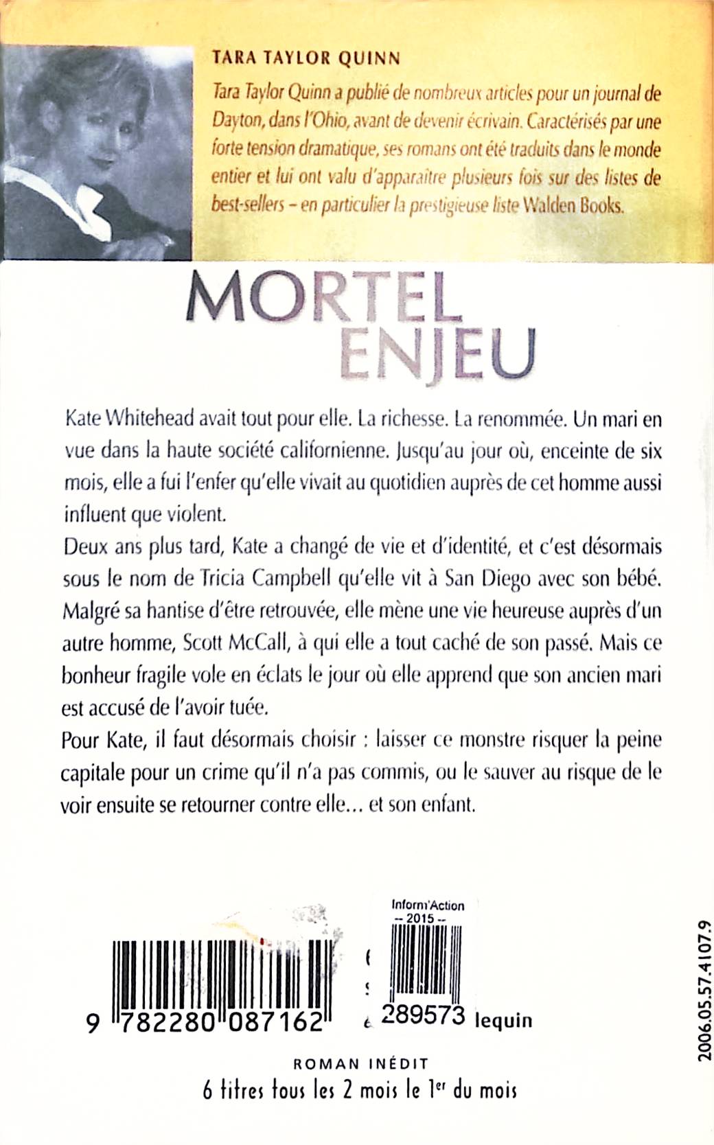 Mortel enjeu : livres pas cher d'occasion, de seconde main de l'association Lire et Créer