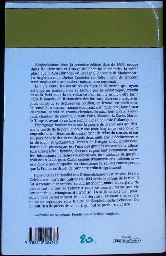 Les aventures de simplicissimus : livres pas cher d'occasion, de seconde main de l'association Lire et Créer