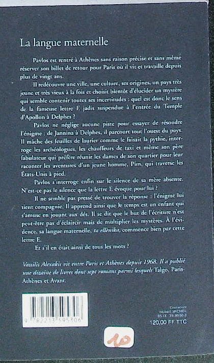 La langue maternelle : livres pas cher d'occasion, de seconde main de l'association Lire et Créer