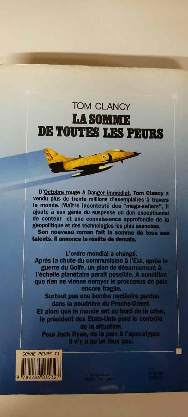 La somme de toutes les peurs, T1 : livres pas cher d'occasion, de seconde main de l'association Lire et Créer