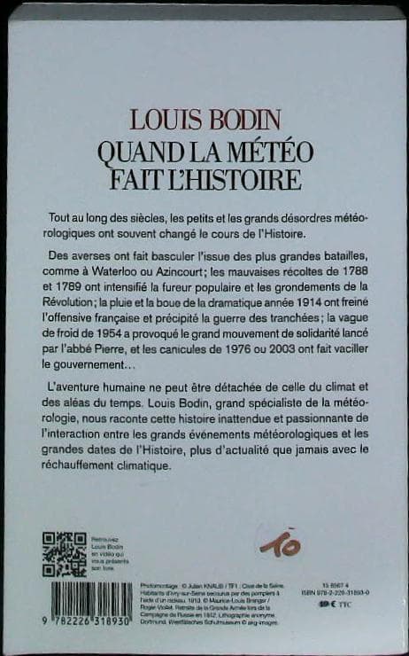 Quand la météo fait l'histoire : livres pas cher d'occasion, de seconde main de l'association Lire et Créer