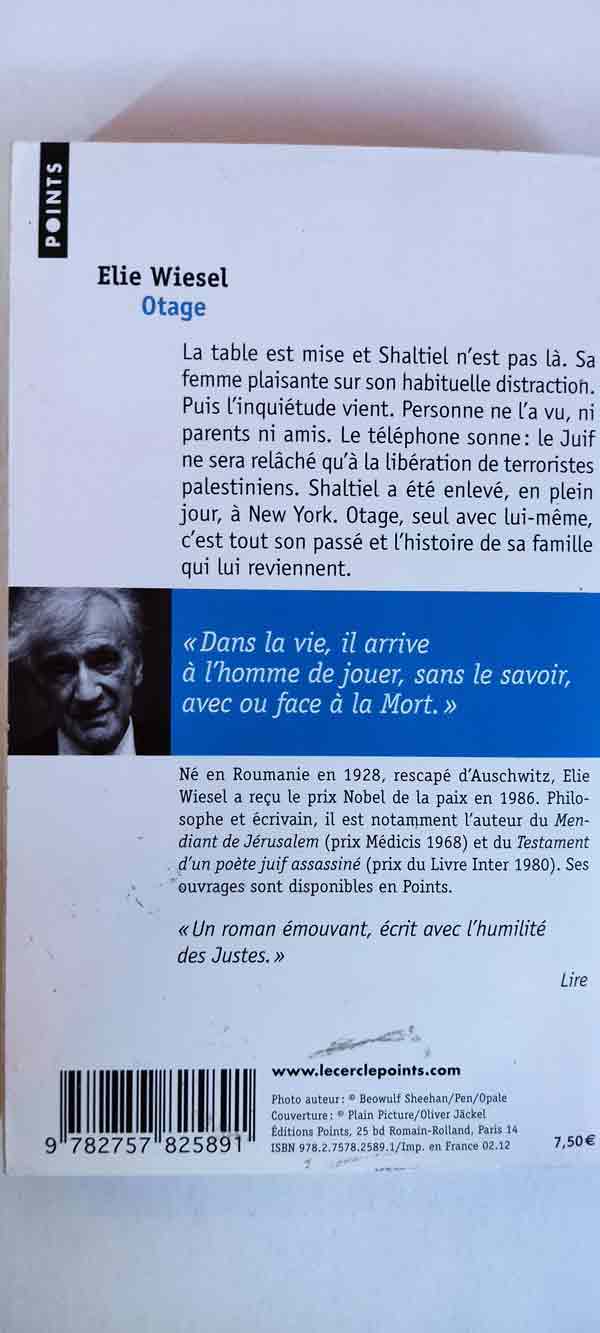 Otage : livres pas cher d'occasion, de seconde main de l'association Lire et Créer