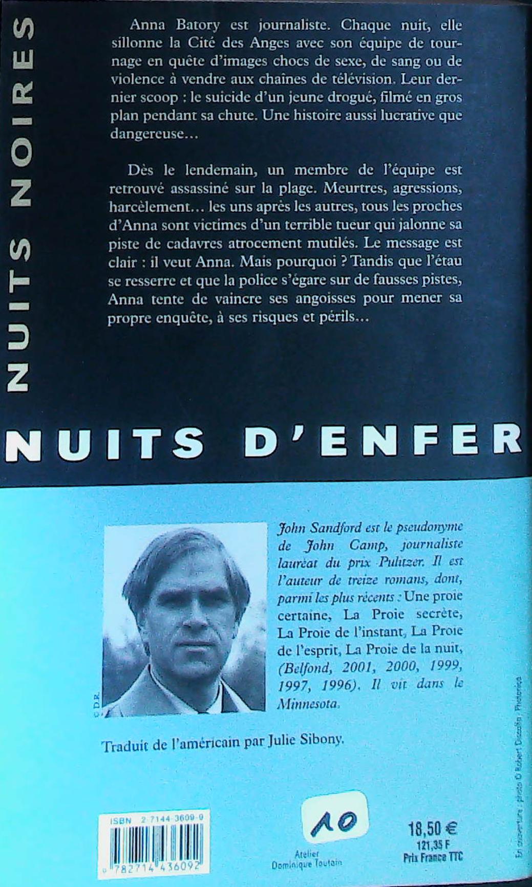 Nuits d'enfer : livres pas cher d'occasion, de seconde main de l'association Lire et Créer