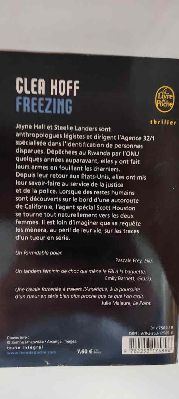 FREEZING : livres pas cher d'occasion, de seconde main de l'association Lire et Créer