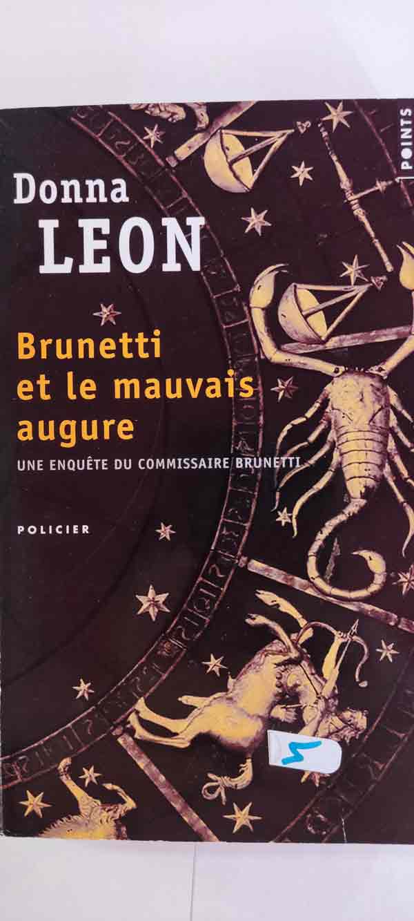 Brunetti et le mauvais augure : livres pas cher d'occasion, de seconde main de l'association Lire et Créer