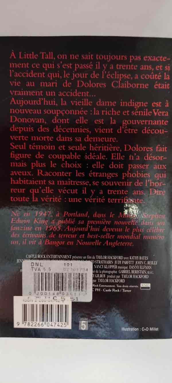 Dolores claiborne : livres pas cher d'occasion, de seconde main de l'association Lire et Créer