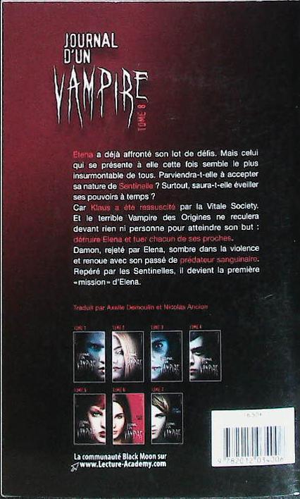 Journal d'un vampire - TOME 8 - cruelle destinée : livres pas cher d'occasion, de seconde main de l'association Lire et Créer